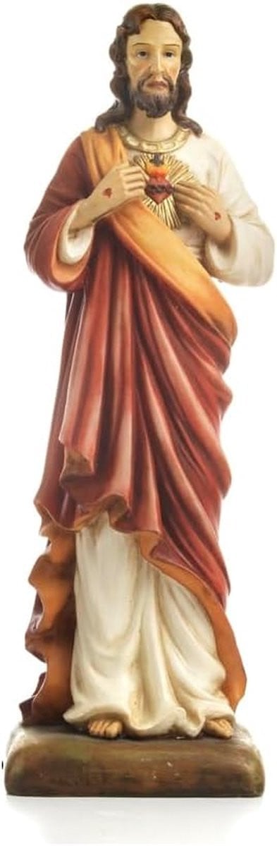 Heilig Hart Jezus Beeld - Religieus Decoratiebeeld voor op tafel - 30 cm