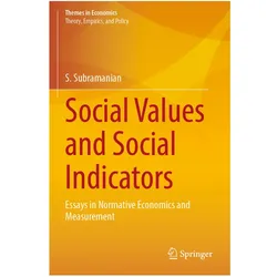 Social Values and Social Indicators, Fachbücher von S. Subramanian
