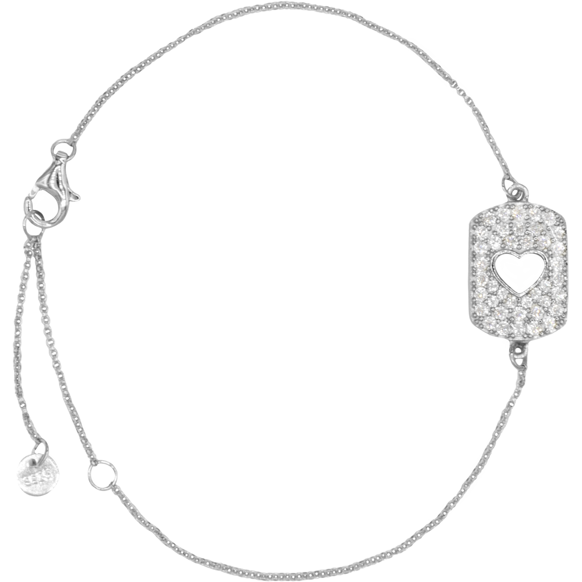 Jacques Lemans Armband Herz Sterlingsilber mit Zirkonia