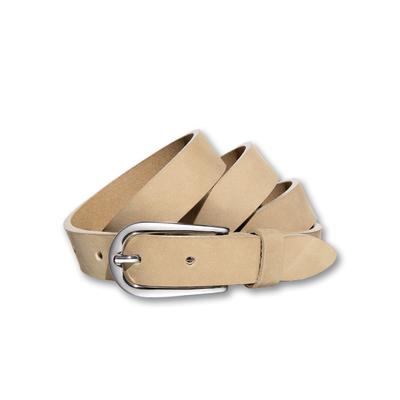Ledergürtel SILBERGIFT "Ledergürtel mit Schließe in Hufeisenform", Damen, Gr. 75, beige, Rindsleder, Gürtel Ledergürtel