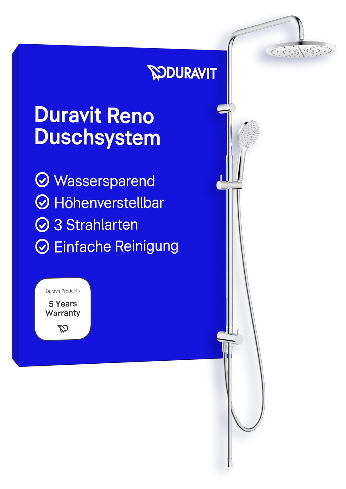 Duravit Douchesysteem Reno MinusFlow, chroom