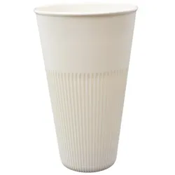 MONOUSO - Langlebiger Wiederverwendbarer Becher PP Creme 470ml Ø9,6cm (100 Stück)