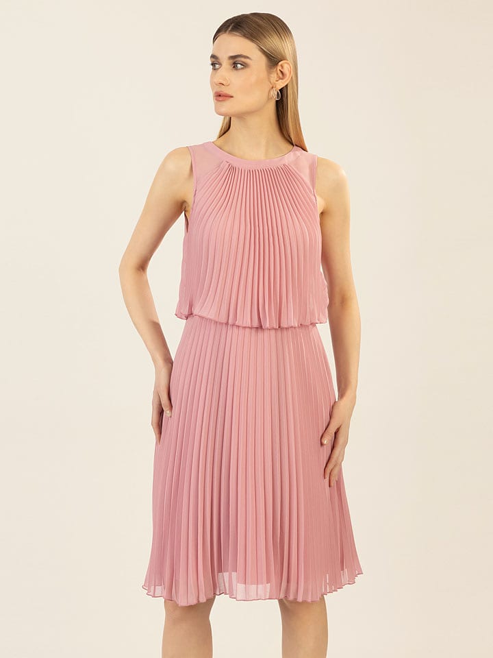 APART Plisseekleid in Rosa - 42