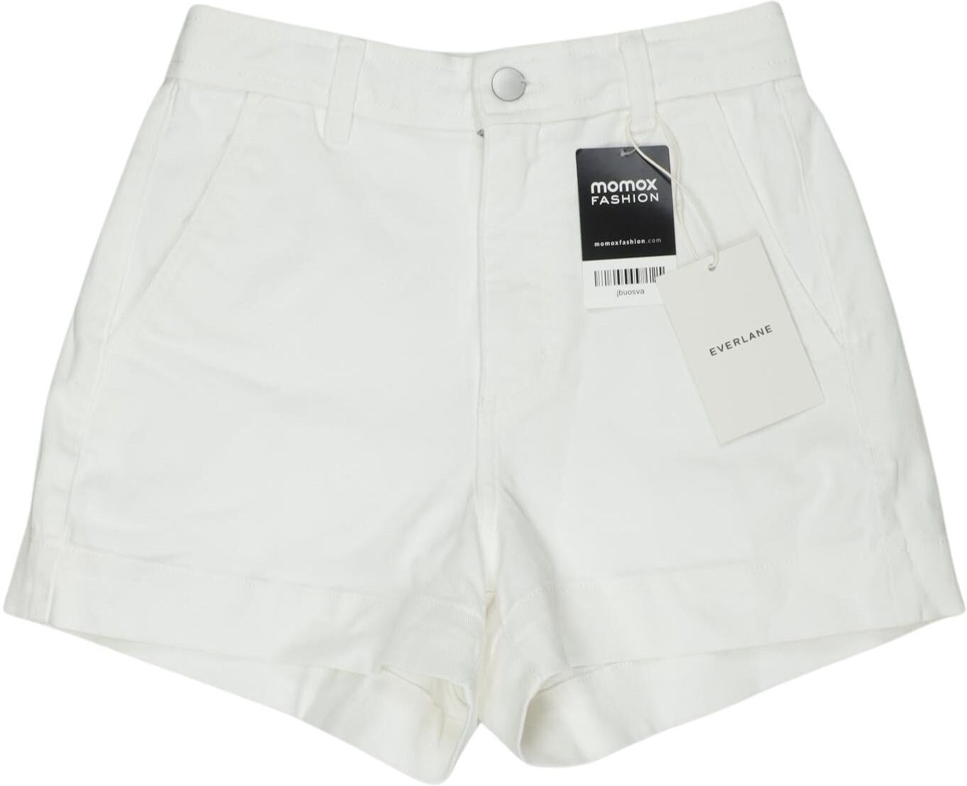 Everlane Damen Shorts, Weiß, Gr. XXS (US 0), Elasthan / Baumwolle - Second Hand