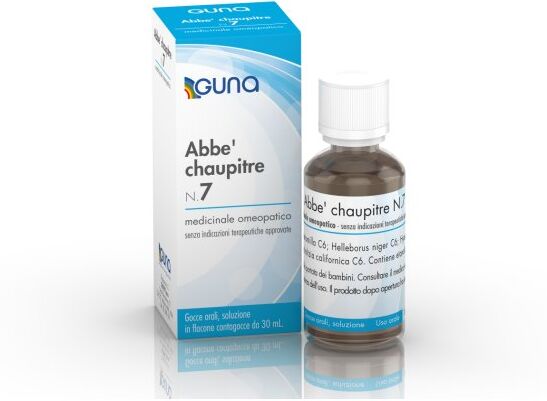 GUNA SpA Guna Abbè Chaupitre 7 Gocce 30ml - Rimedio Omeopatico per Disturbi del Sonno e Nervosismo