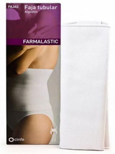 Cinfa Farmalastic Velcro Weißer Gürtel T/3 115-130