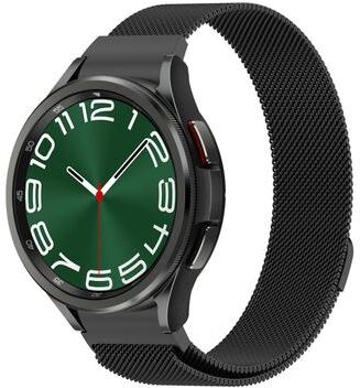 Everyday Crate Samsung Galaxy Watch 6 Classic Milanese Watch Band Magnetic Metal Watch Band black