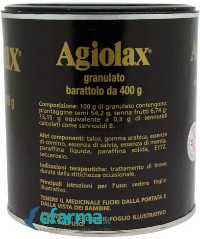 Agiolax Granulato Stitichezza Occasionale Barattolo 400 g
