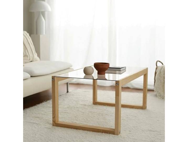 Dmora Dmor Couchtisch Gomeisa 85x55x40 cm Braun mit Zeitungsablage