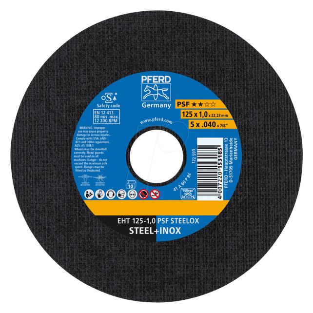 Pferd Trennscheibe gerade EHT 125 1,0 PSF STEELOX (10) mm 1 St. (61721110)