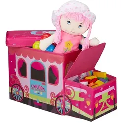 relaxdays Sitzbox »Unicorn« pink