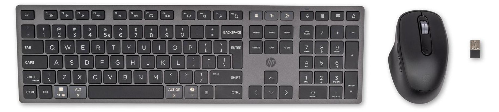 HP 720 Combo draadloos toetsenbord en muis met Bluetooth, zwart, QWERTY