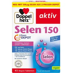 DOPPELHERZ Selen 150 2-Phasen Depot Tabletten 34,3 g