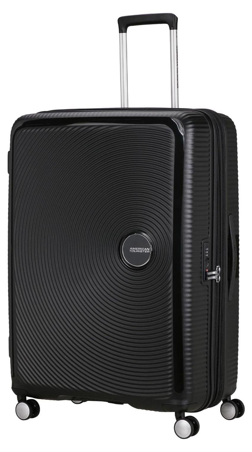 Geräumiger Spinner Trolley 80cm in Bass Black