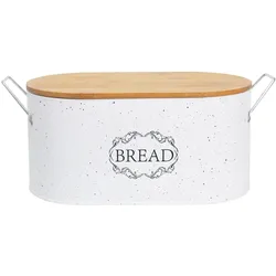 neuetischkultur Brotkasten Vorratsdosen 4er-Set Landhaus Weiss, Brotaufbewahrung, Weiss