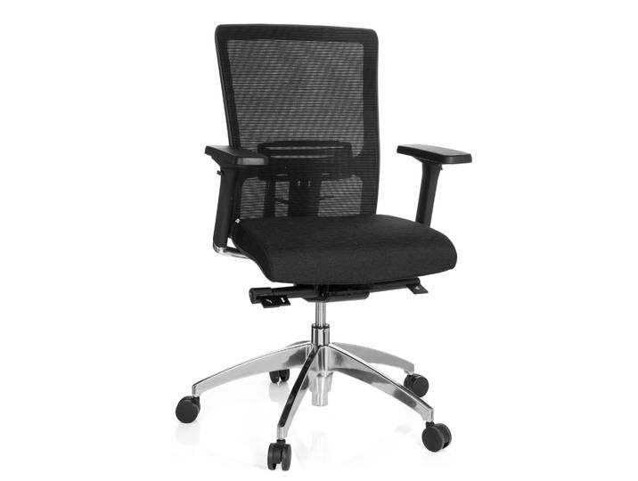Siège Bureau / Siège De Direction Astra Base\, Tissu Maille Noir/noir Hjh Office