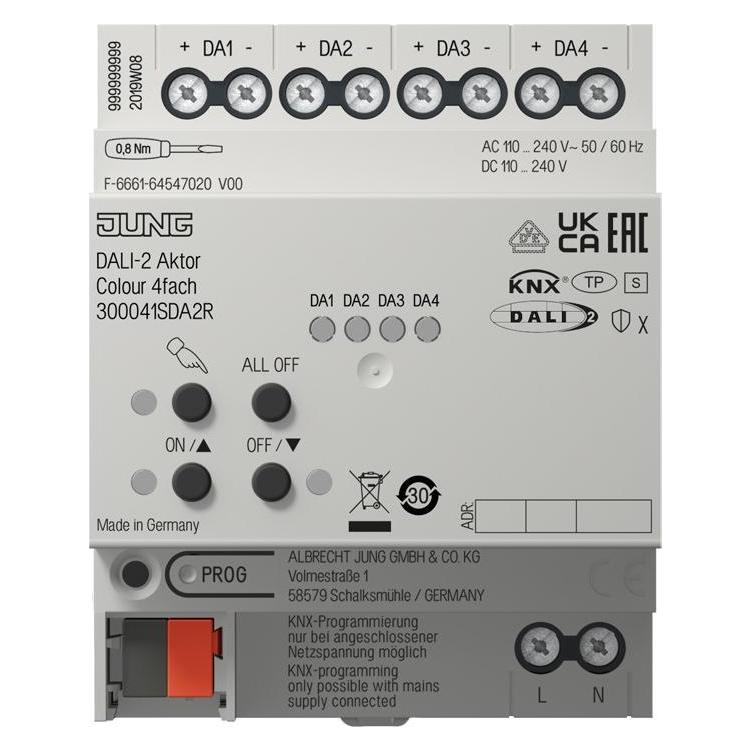 JUNG 30004 1S DA2 R KNX DALI-2 Aktor (300041SDA2R)