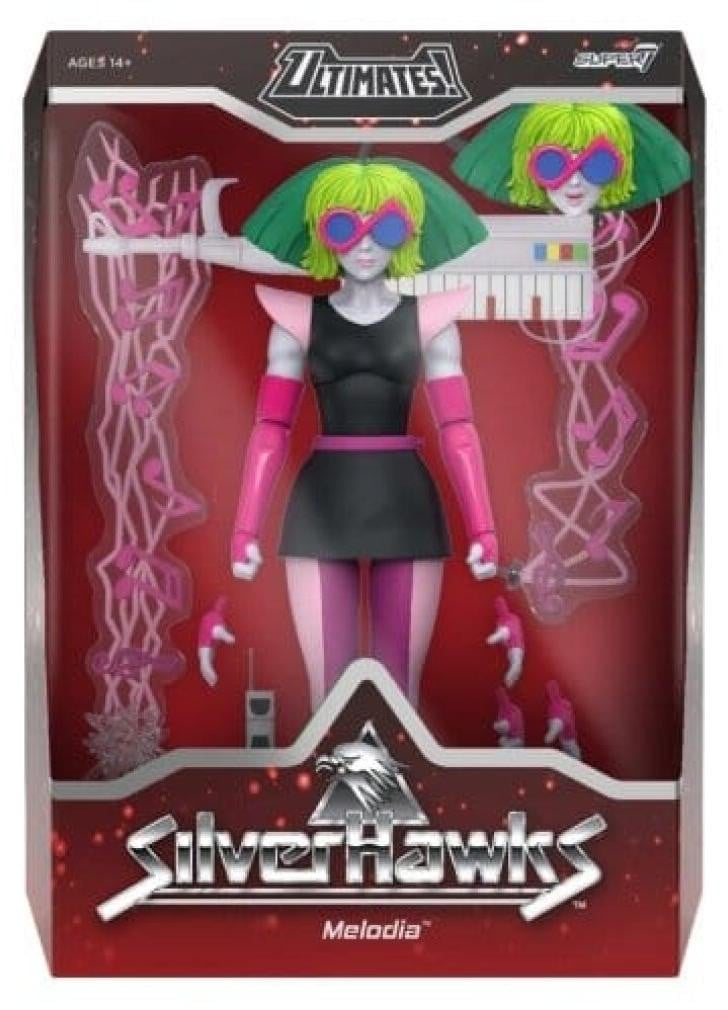 Super7 SilverHawks Ultimates! Wave 07 Melodia (Toon) actiefiguur