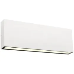 Redo 90387 KAMAL Außenwandleuchte SMD LED 15W | 1000lm | 3000 K | IP54 - weiß