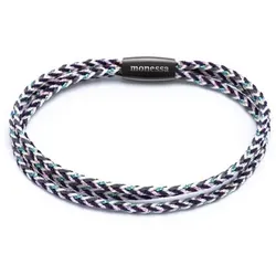 MONESSA Armband geflochten Magnetverschluss Nylon