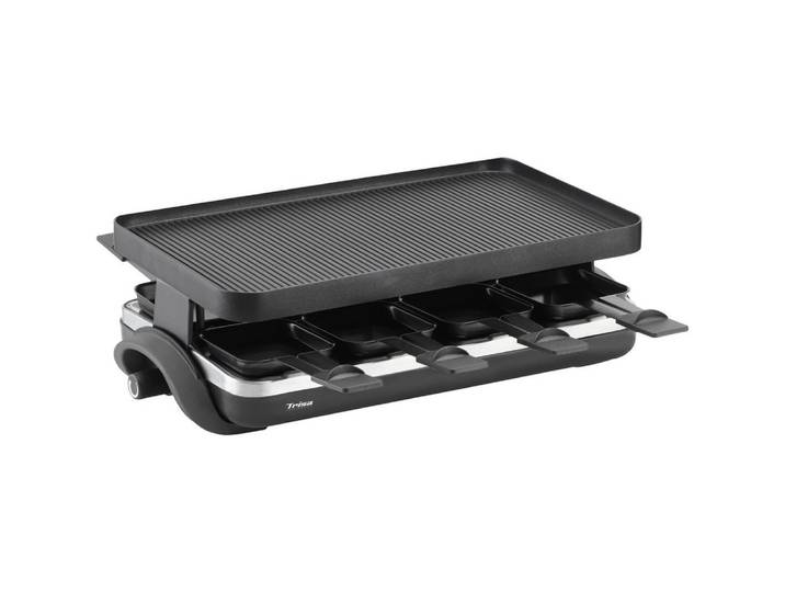 Trisa Raclette Trisa Supreme 8 Raclette 8 Pfännchen, Antihaftbeschichtung Schwarz