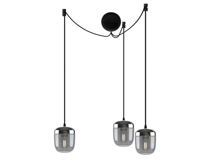 Design hanglamp Acorn, dimbaar, alu / grijs / zink, Woon-/ Eetkamer, Glas, Design, hanglamp