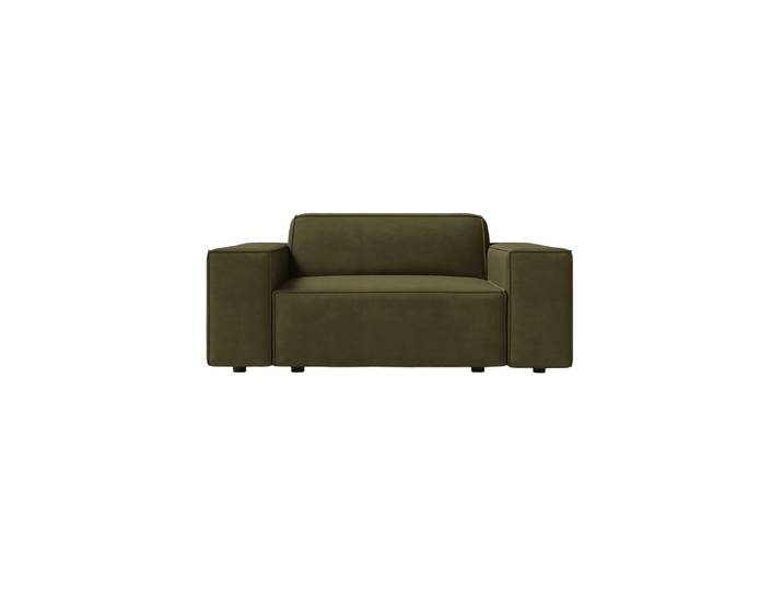 Design Sessel „Jodie“ Samtbezug Khaki Chosen by Bloomingloft