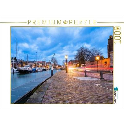 CALVENDO Puzzle Dordrecht, Korte Geldersekade (Langzeitbelichtung) | 1000 Teile Lege-Größe 64x48cm Foto-Puzzle für glückliche Stunden