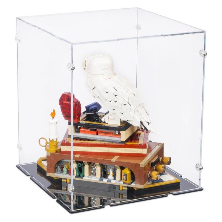 iDisplayit Acryl-Display für LEGO 76466 Harry Potter, Stein der Weisen, Sammleredition (Mit schwarzem Boden) (EC262630N-BLK)
