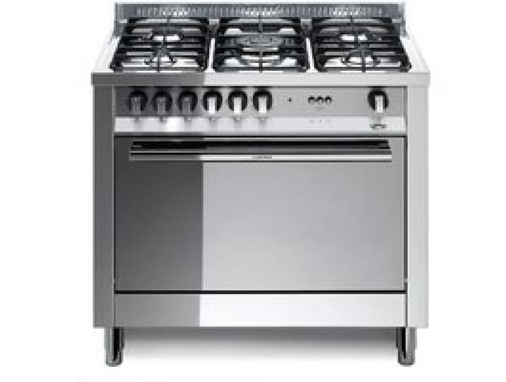 Cuisinière LOFRA MG96GV-C 90X60 - 5 brûleurs gaz - Four à gaz ventilé 94L - Inox poli miroir