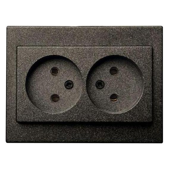 Liregus 2-Way Socket Without Earthing (2x, CEE 7/4) (IKL_16-109/409_E)
