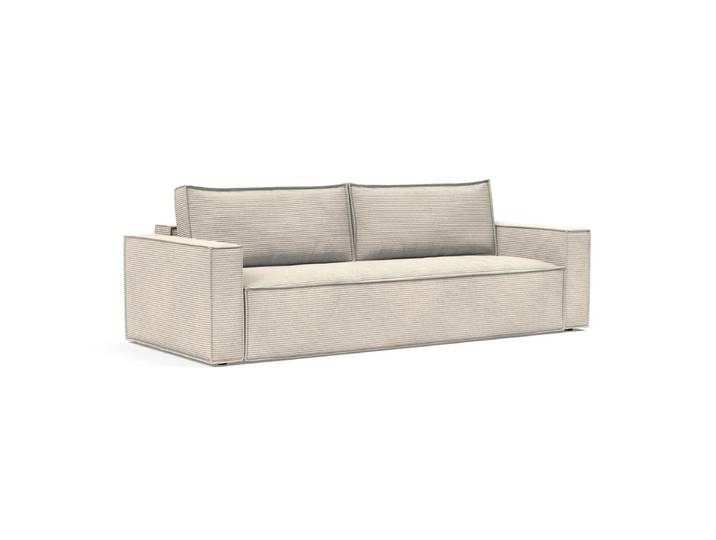 Innovation Living - Newilla Schlafsofa, 110 x 246 cm, elfenbein (595 Corduroy)