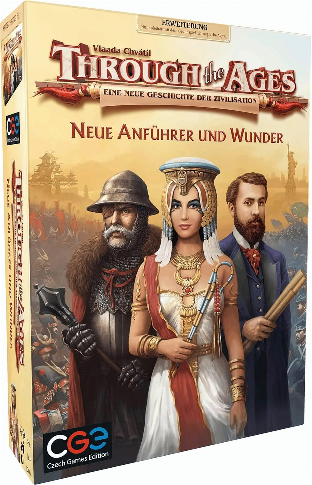 Czech Games Edition: Uitbreiding Nieuwe Leiders en Wonderen voor het spel Through the Ages