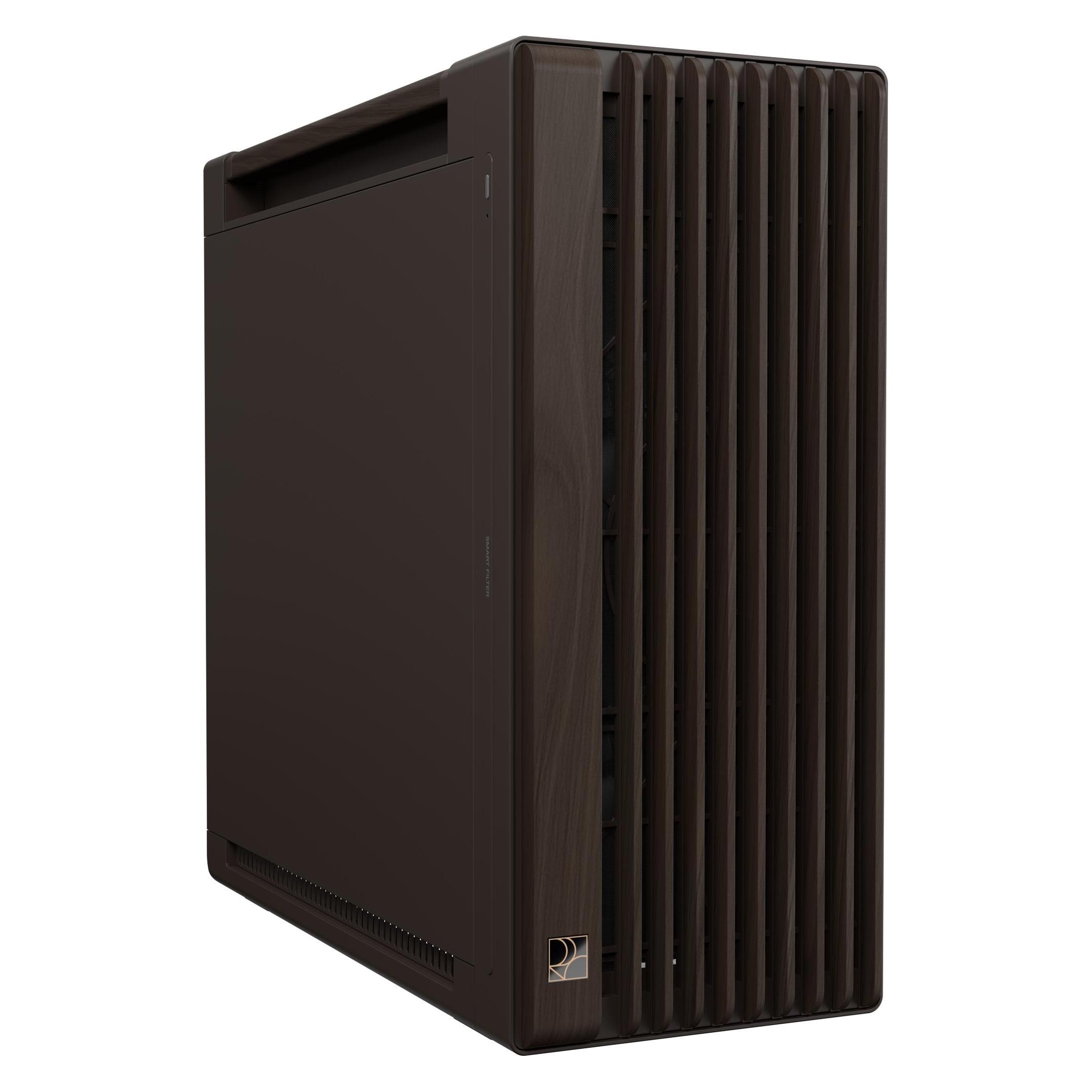 ASUS case PROART PA602 WALNUT WOOD RETRO METAL, Mid Tower, hnědá (ATX, DTX, mATX, Mini-DTX, Mini-ITX) (90DC00J8-B09010)