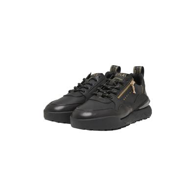 Sneaker REPLAY "Replay FIELD W ZIP", Damen, Gr. 39, schwarz, Leder, unifarben, Schuhe Sneaker