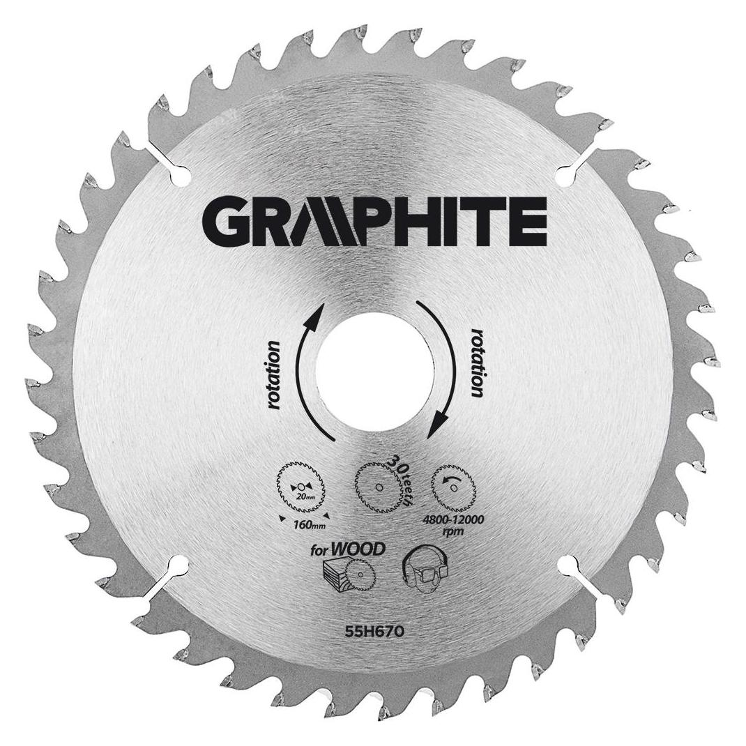 Graphite Sägeblatt, Breite 160 x 20mm, 30 Zähne (41462967)