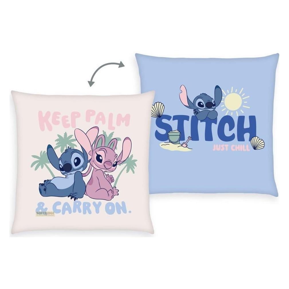 Herding Lilo & Stitch coussin Soft Velboa Stitch & Angel Keep Palm & Carry On 40 x 40 cm (38.60 x 37.90 cm) (HHE5481609003560)