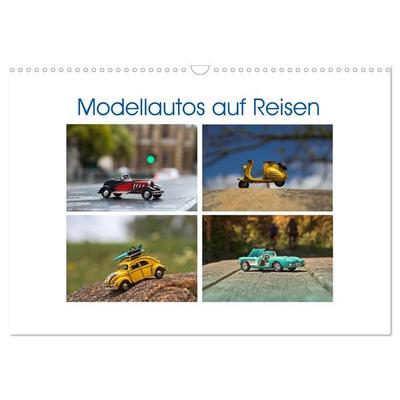Modellautos auf Reisen (Wandkalender 2027 DIN A3 quer), CALVENDO Monatskalender