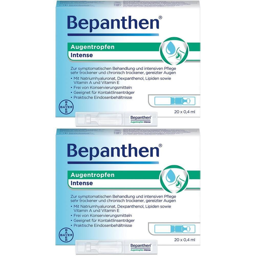 Bepanthen Augentropfen Intense EDO 2x 2x20x0,4 ml