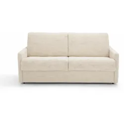 SCHLAFSOFA mit 3 Plätzen aus geripptem Samt, 175 cm lang
