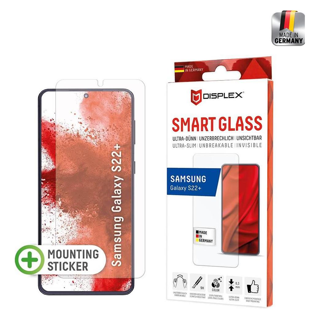 Displex Smart Glass, Displayschutzfolie (1 Stk., Samsung Galaxy S22+) (01645)