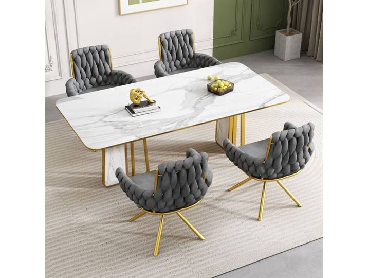 Fauteuil Nouveau Premium sense Velvet chaises de salle à manger ensemble de 4 fauteuils fauteuil pivotant de luxe pour une person