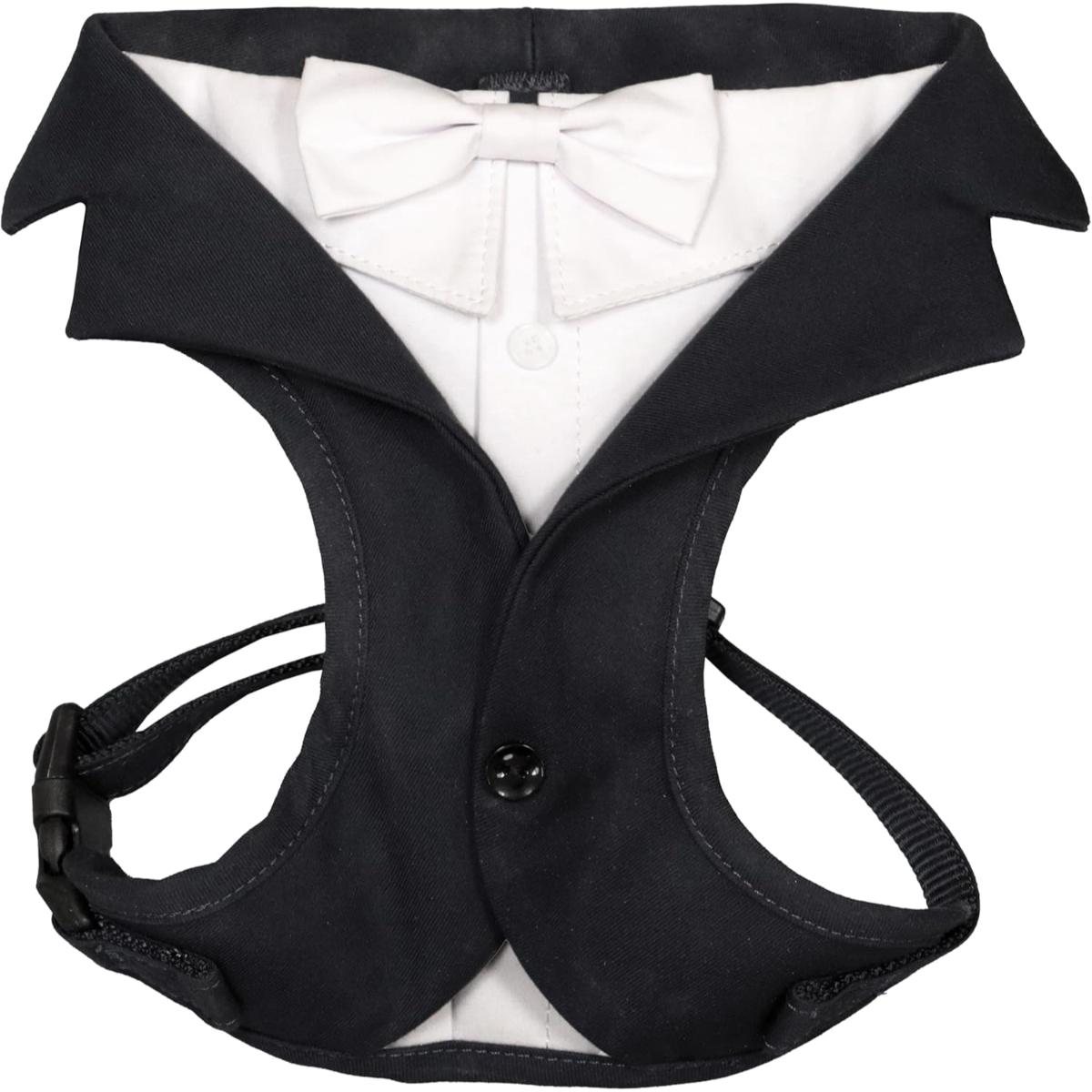 Croci Pettorina per Cane Ceremony Groom Nero XS