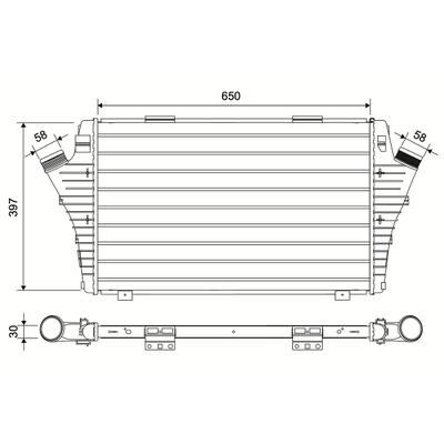 VALEO Ladeluftkühler 881603 für Opel