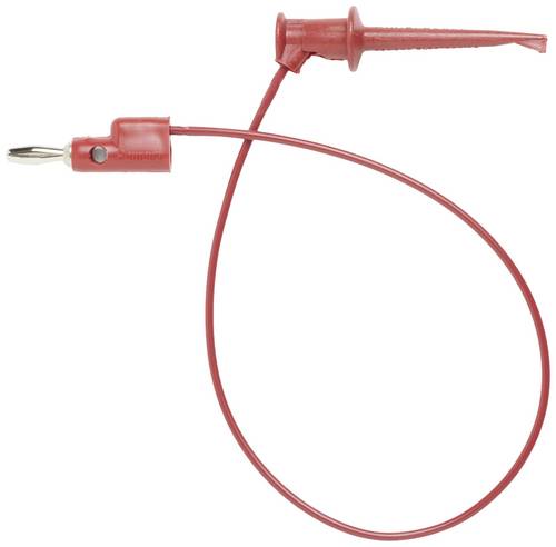 Pomona Electronics 3782-24-2 Messleitung Lamellenstecker 4mm Abgreifklemmen 0.60m Rot 1St.