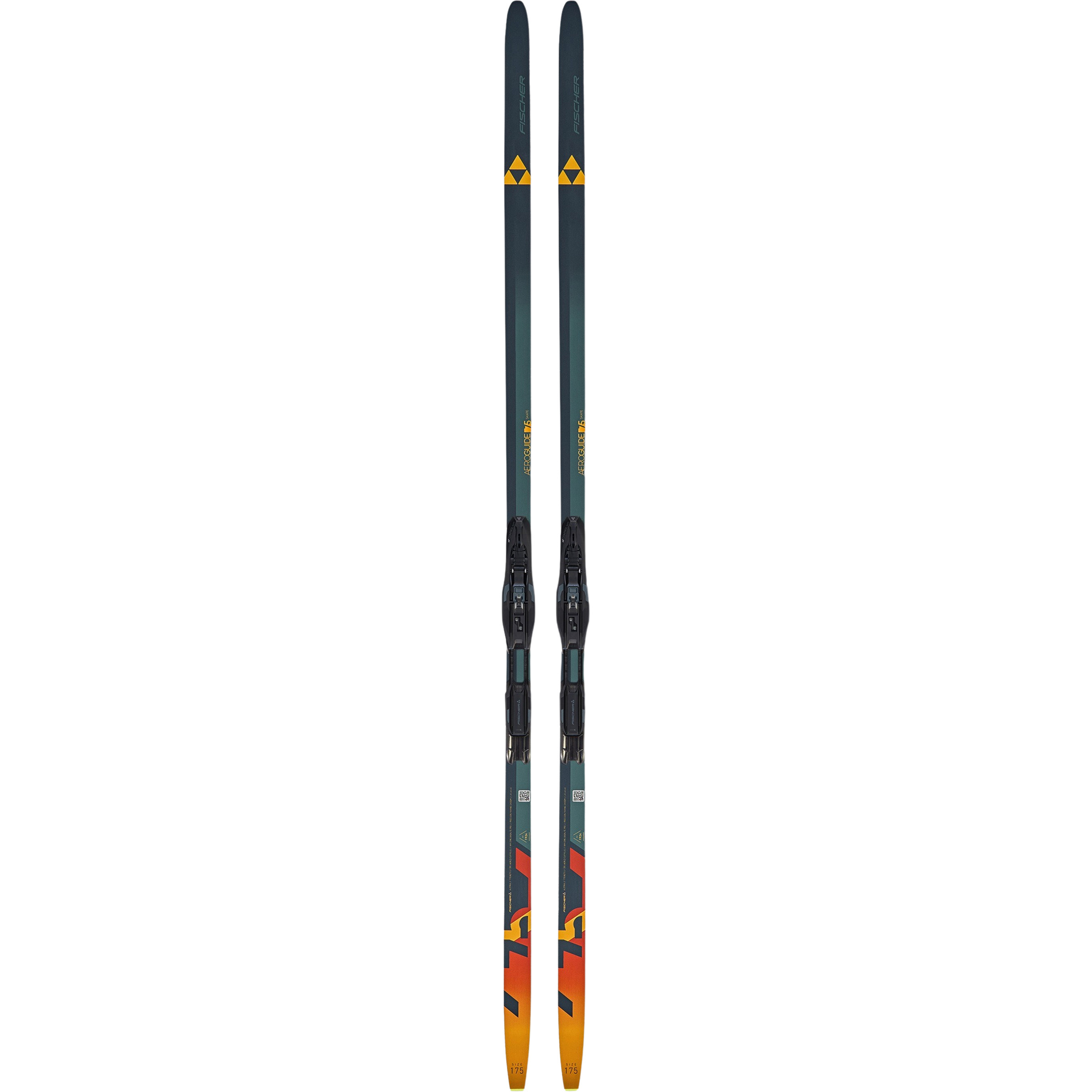 Fischer Aeroguide Skate 75+Control Skate Skatingset 26/27 Ski grau Größe 185CM | 75-100KG Langlauf Skating