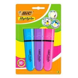 Bic Zakreślacz Flat Neon mix 3szt (3x) (70036551)