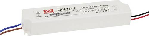 Mean Well LPH-18-12 LED-Treiber, LED-Trafo Konstantspannung, Konstantstrom 18W 0 - 1.5A 12 V/DC nicht dimmbar, Überlastschutz 1St.