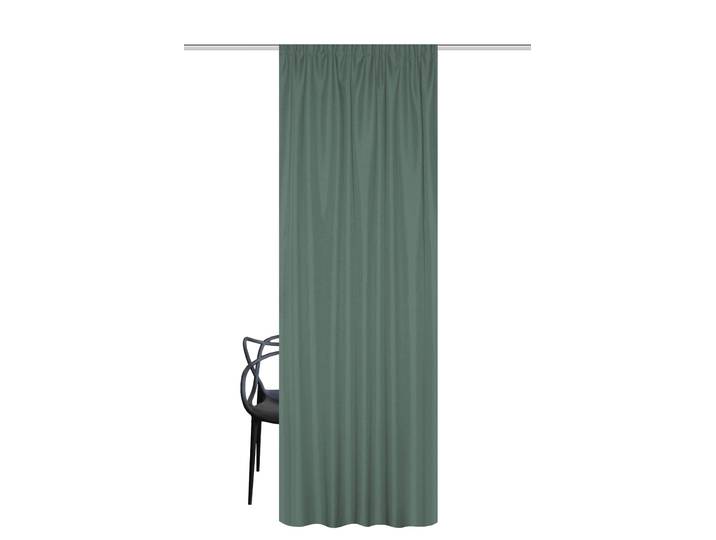 Vorhang HOME WOHNIDEEN IRIE , grün, B:140cm H:245cm, Polyester, Polyester, Gardinen, Vorhang, Uni