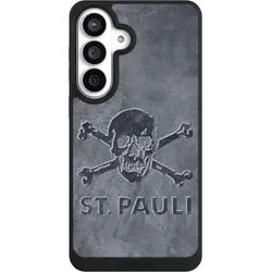 Nivocase Handyhülle für Samsung Galaxy S26+ Hülle NIVOpure Case Schwarz Beton FC St. Pauli Logo (Samsung Galaxy S26+), Smartphone Hülle, Schwarz